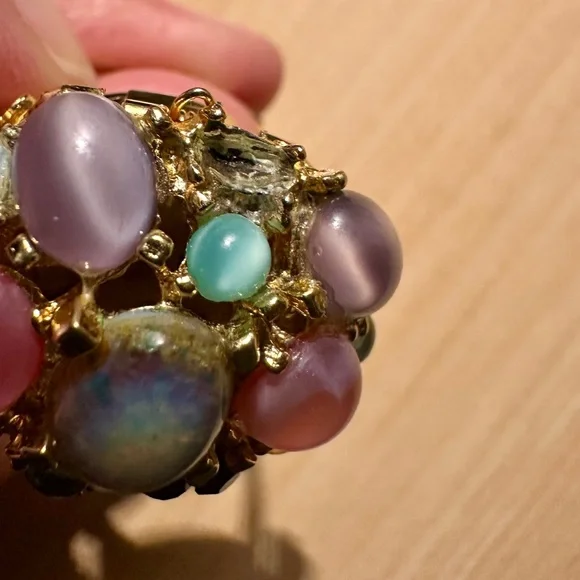 Pedre 17 Jewels Cluster Watch Ring - Adjustable - Picture 2 of 7